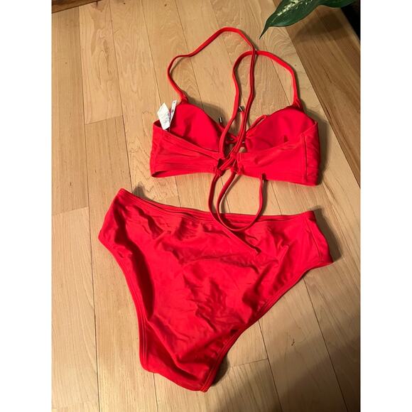 Cupshe Red Bikini Set - Picture 3 of 7